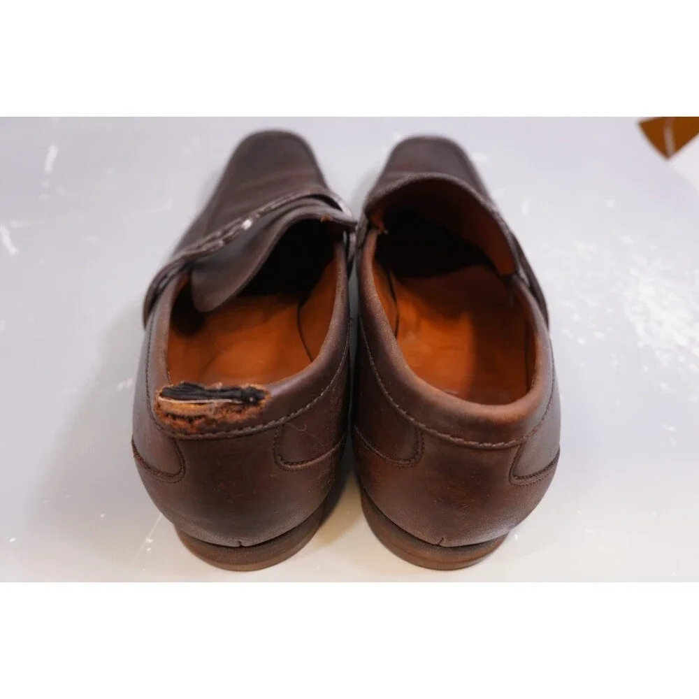 Authentic Gucci GG Donnie Brown Mens Leather Loafer US10 EU43.5 UK9.5 Read - Picture 6 of 9